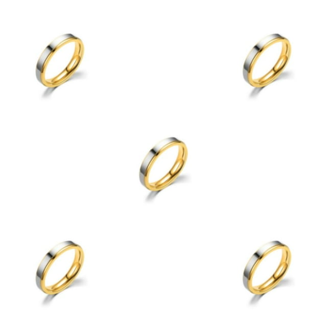 Anillo de compromiso ajustable Sonducket Pareja de acero a prueba de herrumbre sin rebabas