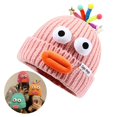 thumbnail image 2 of Fun Beanie Hat Slouchy Beanie Adorkable Beanie Funny Clown Halloween Accessories Slouchy Beanies High School Teens sapphire, 2 of 5