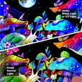 thumbnail image 4 of Y YUNHSOM Blacklight Mushroom Fantasy Tapestry UV Reactive Fantasy Wall Tapestry for Bedroom Living Room Wall Decor(70" x 90"), 4 of 8
