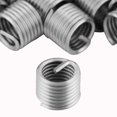 thumbnail image 1 of Threaded Insert, Rustproof 50pcs M8x1.25x1.5D Length Thread Repair Insert, For Industry Wood, 1 of 8