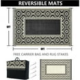 HUGEAR 6'x9' Reversible Outdoor Rug, Large Indoor Patio Area Rug