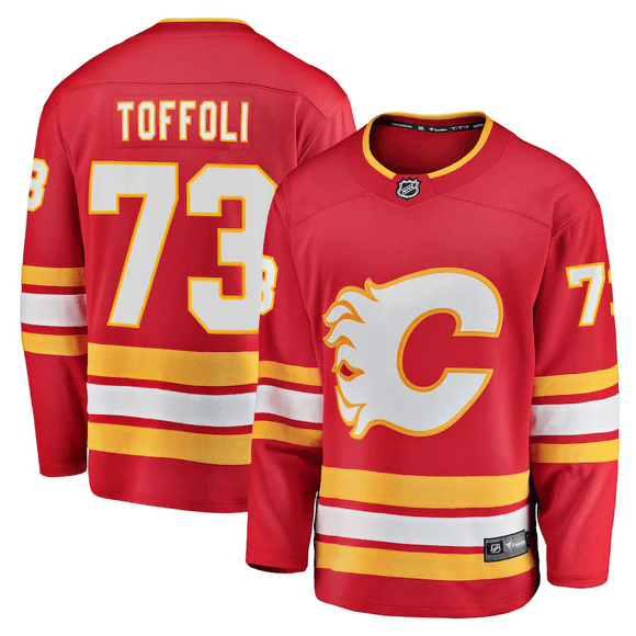 Tyler Toffoli Calgary Flames NHL Fanatics Breakaway Home Jersey, Small