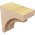thumbnail image 5 of 3"W x 6"D x 6"H Classic Rivera Rough Cedar Woodgrain TimberThane Corbel, Primed Tan, 5 of 6