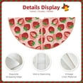 thumbnail image 3 of Bingfone Christmas Tree Skirt Mat Christmas Decoration Interior 36" -Cute Strawberry, 3 of 6