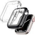 thumbnail image 1 of FFIY 2-Pack Screen Protector Case Compatible with Apple Watch Series 7 41mm / 45mm, Soft TPU Full Coverage Protective Cover Bumper Compatible with iwatch 7 Smart Watch for Women Man, 1 of 7