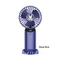 thumbnail image 2 of Advancent Ventilador portátil Quiet Running 4 Gear Color sólido Ajustable Outdoor Summer Digital Handheld Desktop Cooling Fans Cooler Electrodomésticos Azul, 2 of 6