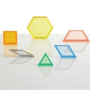 Edx Education Transparent Pattern Blocks - Mini Jar - Set of 120
