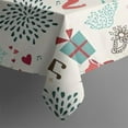 thumbnail image 5 of Multicolor Christmas Deer Pattern Square Tablecloth,Waterproof Square Table Cover,Wipeable Spillproof Washable Table Cover for Home Kitchen Party Decor 42"X42"(107x107cm), 5 of 6