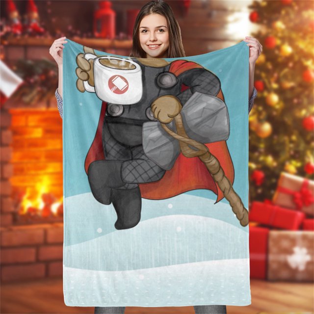 Manta de Navidad, Manta de Navidad Tela Suave y Transpirable Respetuoso con la Piel Lavable a máquina Sin desvanecimiento Impresión Clara Manta de Navidad(150x200cm/59x79in)