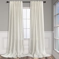 thumbnail image 1 of Cortinas Pitalk de lino transparente, 132 x 264 cm, 2 paneles, color marfil, 1 of 8