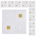 thumbnail image 5 of 3D Wall Panel Ceiling Wallpaper Sequin Style PVC Material Bedroom Living Room Anti Collision Sound Insulation Decorative Gold, 5 of 5