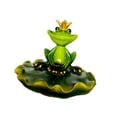 thumbnail image 4 of Estatua de rana flotante de agua estatua de animales Decoración de estanques divertidos decoración de estanques Ornamento de resina para patio jardín Estilo a, 4 of 8