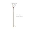 thumbnail image 2 of Raindrops 4 Pcs Baguettes Timbales Professionnelles avec Tête en Feutre Blanc et Poignées en Bois Rouges pour un Jeu Précis, 2 of 8
