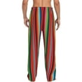 thumbnail image 6 of Cauagu Mexican Serape Blanket Stripes Mens Pajama Pants Sleep & Lounge Pants,PJ Bottoms with Pockets-XX-Large, 6 of 7