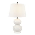 thumbnail image 3 of SAFAVIEH Everlee 22 in. Gourd Ceramic Table Lamp, Ivory, 3 of 4