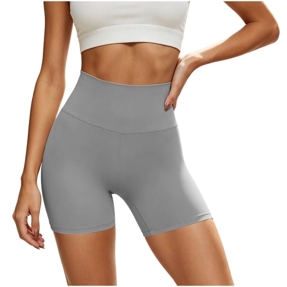 Annhoo Workout Shorts Women Summer Seamless High Waisted Slim Yoga Leggings Casual Athletic Biker Jogger Shorts