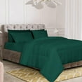 thumbnail image 3 of D.N.G. BEDDINGS Deluxe All Seasons Oversized Super King Size 800 Thread Count, Solid Teal Green Down Alternative 3 Piece Box Design Comforter Set 100% Egyptian Cotton, 3 of 6