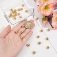 thumbnail image 3 of 32Pcs 4 Style Jewelry Spacer Bead 18K Gold Plated Hollow Filigree Round Large Hole Loose Ball Beads, 3 of 6