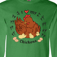 thumbnail image 4 of Inktastic I Heart My Chickens Long Sleeve T-Shirt, 4 of 5
