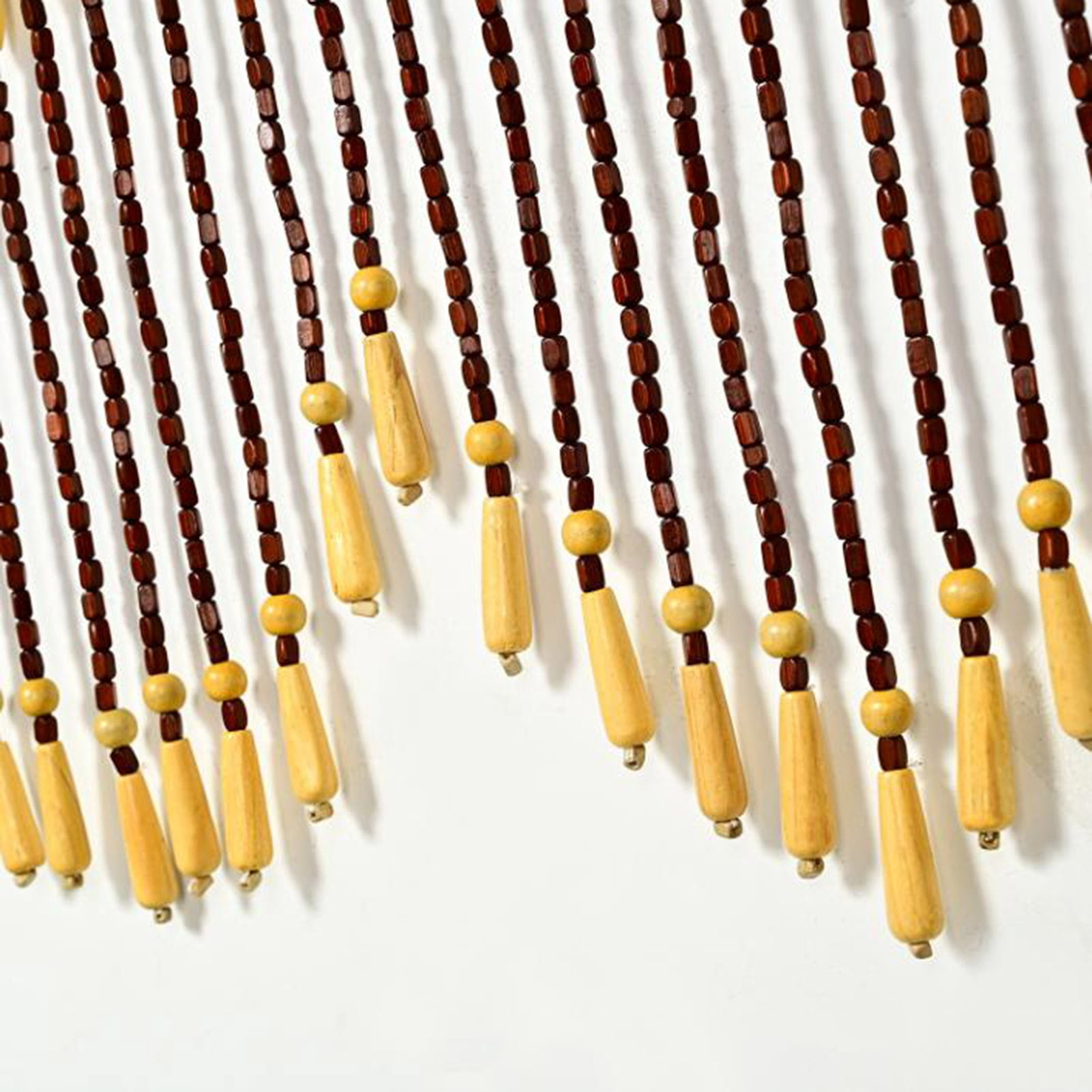 Wooden Beaded Door Curtain,Handmade Hanging Beaded Door Blinds,Room Divider Doorway Decor for Doorway Window Hallway Entrance