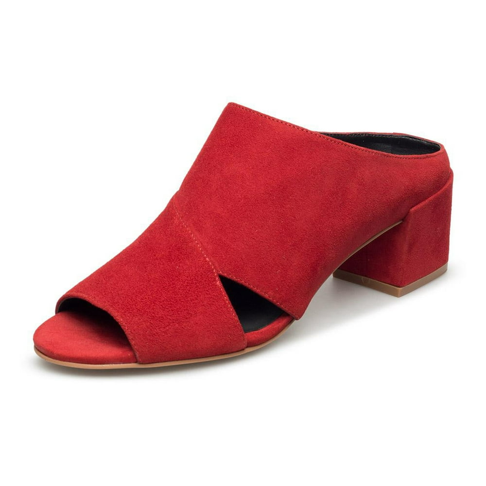Rebecca Minkoff - Rebecca Minkoff Women's Ingrid Suede Open Toe Mules - Walmart.com - Walmart.com