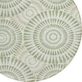 thumbnail image 5 of HomeRoots 591581 8 ft. Artichoke Green, Brown & Beige Round Geometric Washable Indoor & Outdoor Area Rug, 5 of 5