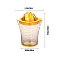 thumbnail image 3 of TIMIFIS Kitchen Appliances Lemon Squeezer Citru Juicer with Strainer Hand Juicer Citru Lemon Orange Juicer Fruit Juicer Lime Press Manual Juicer Squeezer with Builts in Measuring Cup, 3 of 6