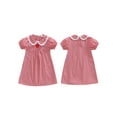 thumbnail image 2 of BemeyourBBs Toddler Baby Girl Valentines Dress Outfit Love Heart Embroidery Plaid Gingham Dress Spring Summer Clothes, 2 of 9
