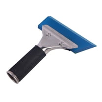 MLINS Blue Single Handle Squeegee for Cleaning Glass Mirror Shower Car Windows with Cowhells and