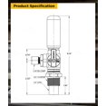 thumbnail image 4 of Highcraft 545DI Icemaker Replacement Valve with Hammer Arrestor 1/2’’ CPVC Inlet x 1/4’’ Compression Outlet Lead-Free Brass, 4 of 4