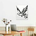 thumbnail image 2 of COMIO  Dove of Peace Olive Branch Wall Art Olive Branches Peace Black Outline White Dove Wall Decor, 2 of 4