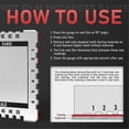 thumbnail image 2 of Wet Film Thickness Gauge Comb, 1-80Mil Scale, Step and Notched for Paints Resins,Aluminum, 2 of 4