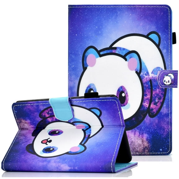 Allytech Case for 6.8" Kindle Paperwhite (11th Gen 2021)/Kindle Paperwhite Signature Edition,Slim Shell Cover with Auto Sleep Wake/Card Slots/Pen Holder Stand Case for Paperwhite 2021, Galaxy Panda