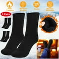 thumbnail image 6 of iMounTEK 3Pairs Men Warm Wool Socks, Soft Cozy Winter Thermal Socks for Men, Thick Heat-Trapping Moisture Wicking Socks Indoor Outdoor, 6 of 7