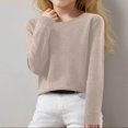 thumbnail image 2 of ZTKWD Toddler Sweaters Long Sleeve Crew Neck Soft Casual Pullover Sweaters, 2 of 4