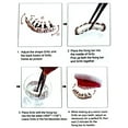 thumbnail image 4 of 14k Gold Plated Best Grillz Four Row Bling Teeth 4 Rows Bottom Hip Hop Grills, 4 of 6