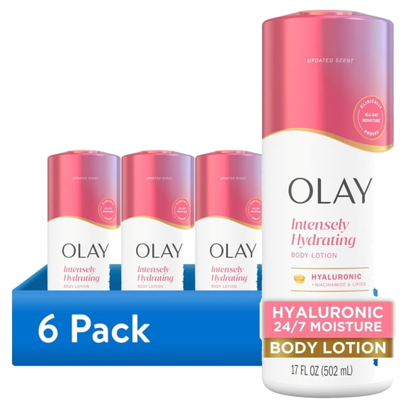 (6 pack) Olay Nourishing & Hydrating Body Lotion with Hyaluronic Acid, 17 fl oz