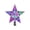 Purple, variant on Christmas Tree Topper Star with Multicolor Twinkling LED Lights, Five Point Crystal Clear Holiday Tree Top Decoration for Home and Party Festive Display