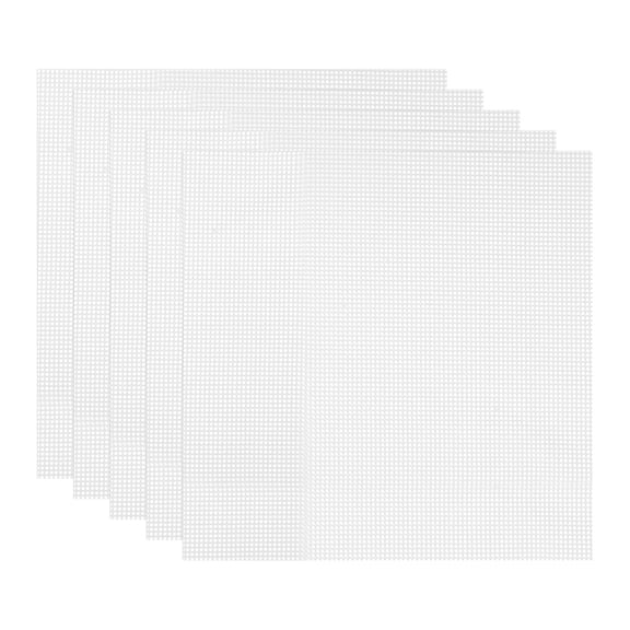 Uxcell 14 x 14" Silicone Dehydrator Sheet Non-Stick Reusable Fruit Dryer Mesh Mat for Food Dehydrator, White, 5 Pcs