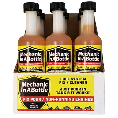 B3C Fuel Solutions Mechanic In A Bottle Fuel System Cleaner and Ethanol Treatment for Small Engines, 8 oz Bottles, Case of 9