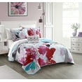 thumbnail image 2 of Chic Home Henia 8-Piece Reversible Quilt Set Floral Watercolor Design, Queen, Multi Color, 2 of 2