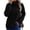 37# Black, variant on Sweatshirts for Women Puff Sleeve Relaxed Fit Casual Pullover with Front V Fall Versatile Comfy Tops Dark Gray XL