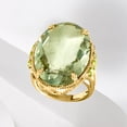 thumbnail image 4 of Ross-Simons 20.00 Carat Prasiolite and .80 ct. t.w. Peridot Ring in 18kt Gold Over Sterling, Women's, Adult, 4 of 5