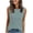 Light Blue, variant on Qiopertar Women's Casual Sleeveless Round Neck Blouse Solid Color Tops Basic Comfy Streetwear Fashion T-Shirt, Brown XS