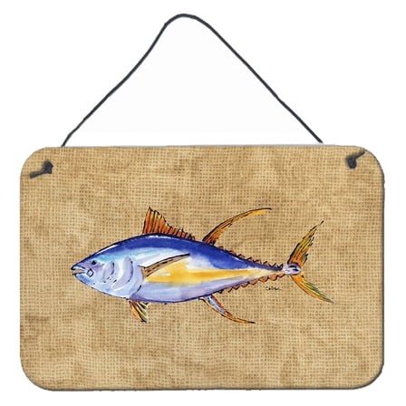 Carolines Treasures 8817DS812 Tuna Fish Wall or Door Hanging Prints 8HX12W multicolor