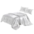 thumbnail image 2 of Yuarrent Funda de edredón Dido, funda de edredón de seda Artificial, funda de almohada para dormir con cremallera, juego de cama Juegos de cama Blanco 229x229cm Yuarrent HA003632-20, 2 of 6
