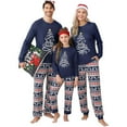 thumbnail image 4 of Yesfashion Christmas Pajamas for Men Christmas Pjs Matching Sets for Adults Holiday Xmas Sleepwear Set, 4 of 5