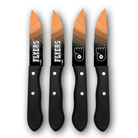Woodrow Philadelphia Flyers 4-Piece Stainless Steel Steak Knife Set