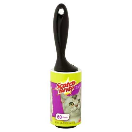 (2 Pack) Scotch-Brite Pet Hair Roller, 60 sheets per (Best Pet Hair Remover)