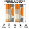 thumbnail image 2 of Blackout Kids Curtains,Orange and Grey Abstract Art Artwork Childrens Insulated Curtains Set Of 2,Bedroom Essentials,Toddler Room Decor 42x84in(106x213cm), 2 of 4